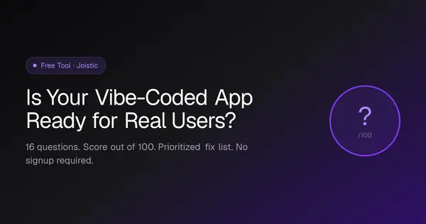 Vibe Coding Production Readiness Scorer