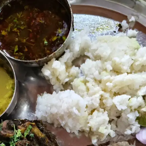 Mutton Thali @ Hotel Jagadamba