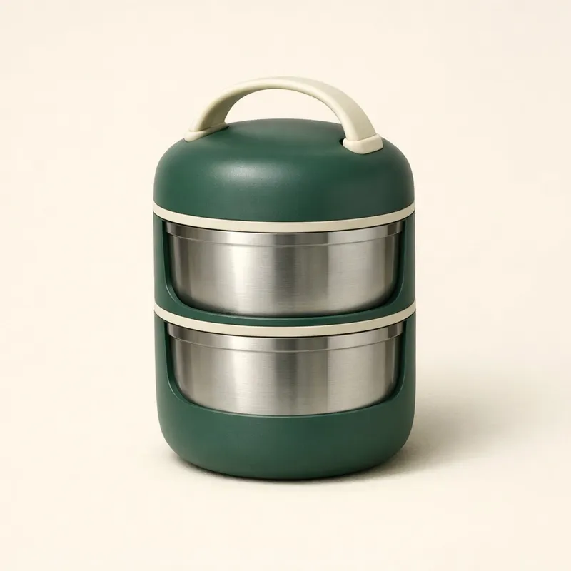 2-Tier Steel Tiffin