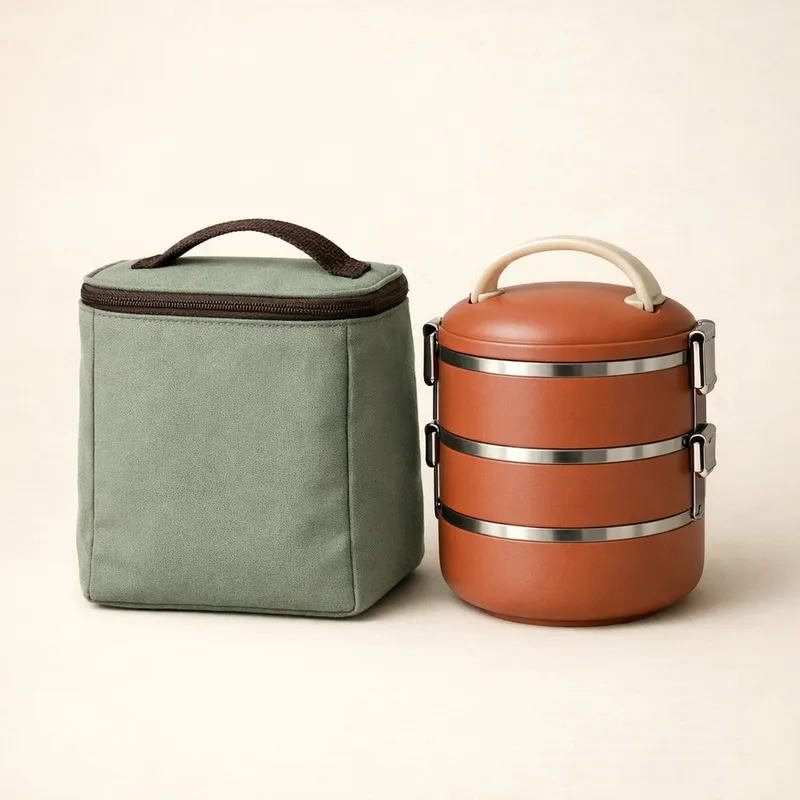 The Full Set — Bag + 3-Tier Tiffin