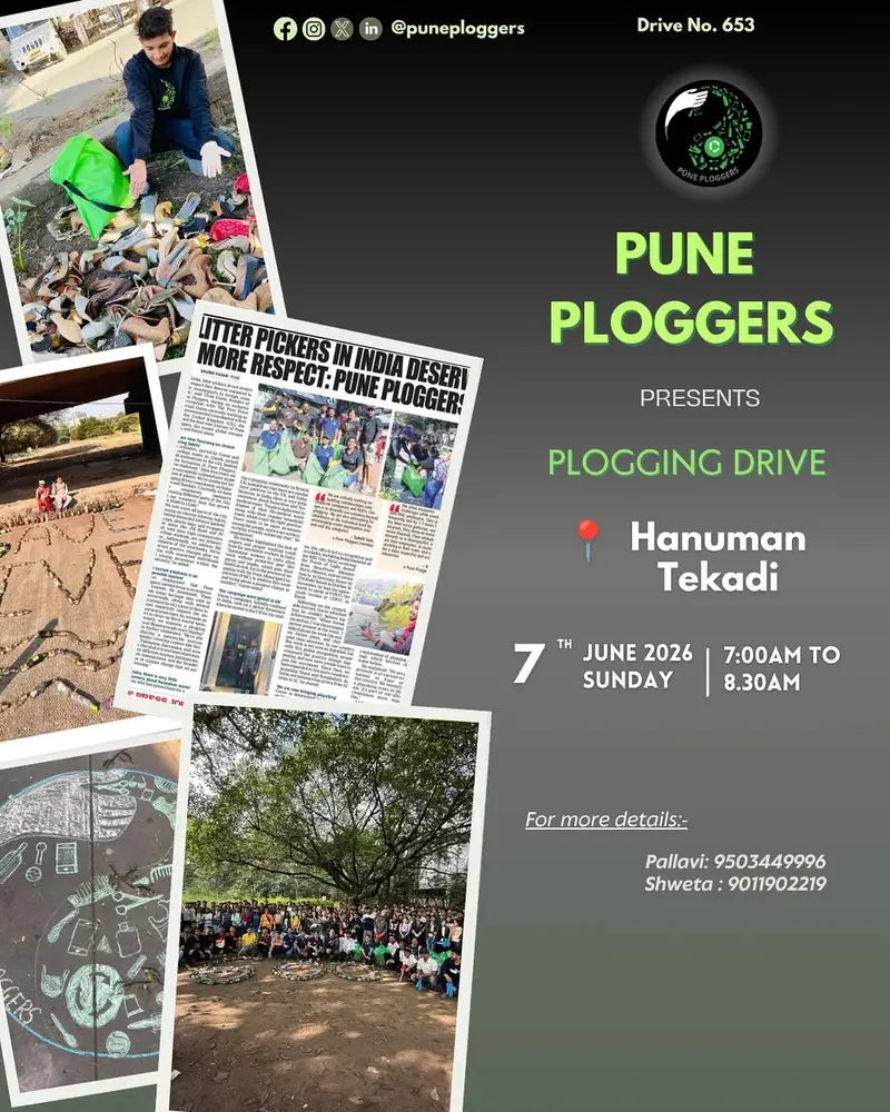 Plogging with Pune Ploggers