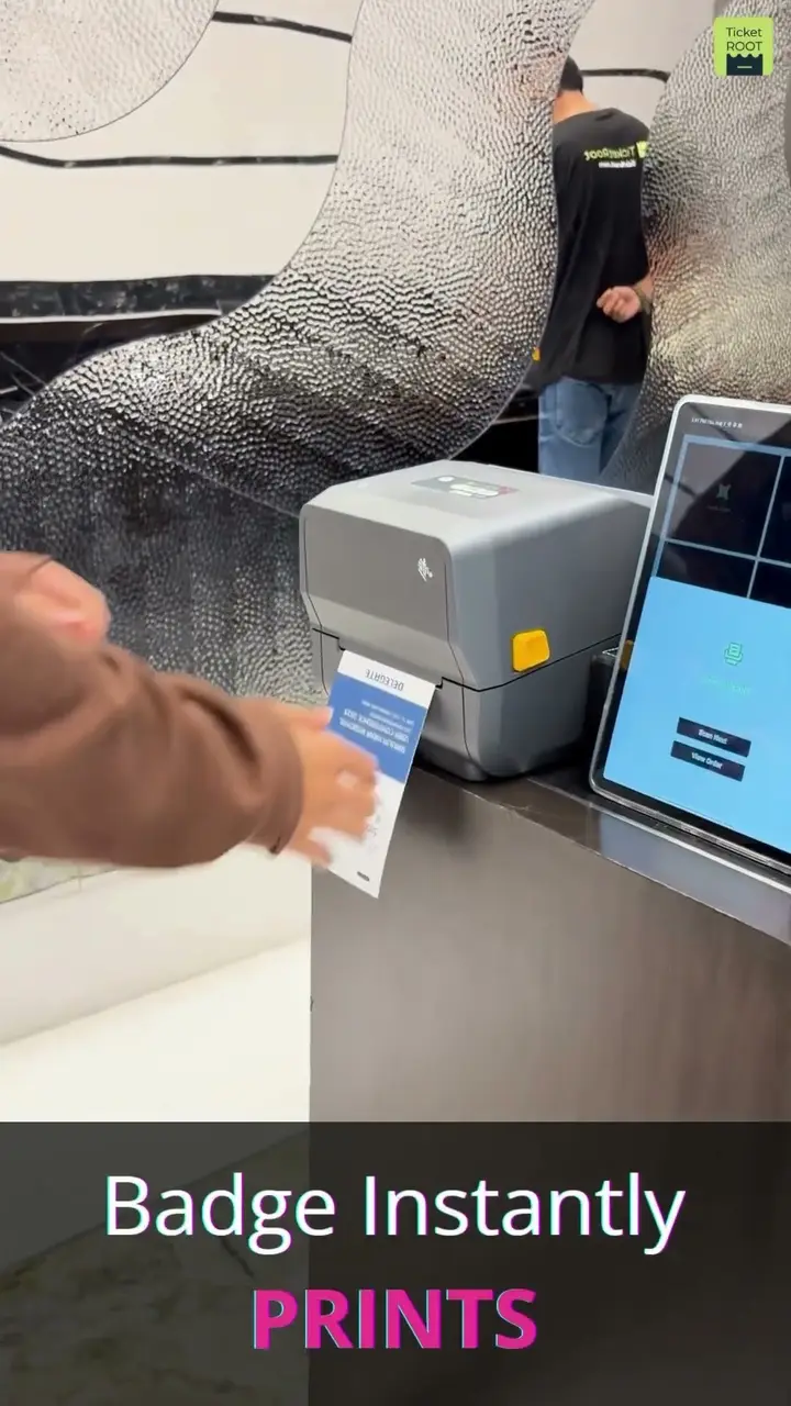 QR check-in + badging